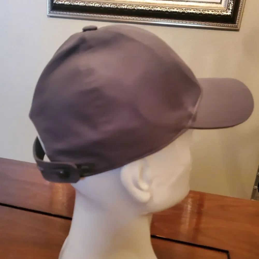 The North Face Mens Baseball Cap Hat Gray Adjustable Logo Outdoor Hiking OSFA
